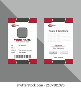 Corporate Id Card Template Or New Id Card Design