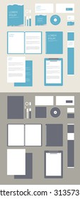 Corporate ID mockup. Vector illustration.