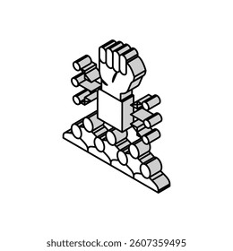 corporate idea for startup isometric icon vector. corporate idea for startup sign. isolated symbol illustration