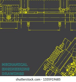Corporate Identity. Blueprint, scheme, plan, sketch. Technical illustrations, Gray background