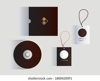 corporate identity branding design in white background vector illustration design