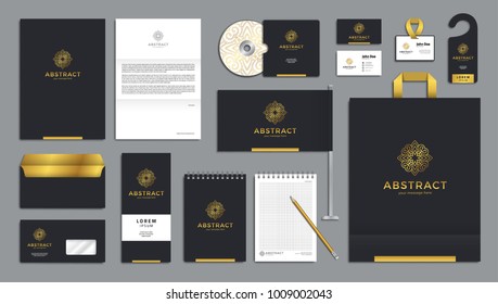 Corporate identity branding template. Vector company style for brandbook.