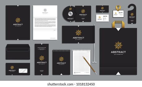 Corporate identity branding template. Vector company style for brandbook.