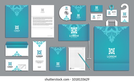 Corporate identity branding template. Vector company style for brandbook.