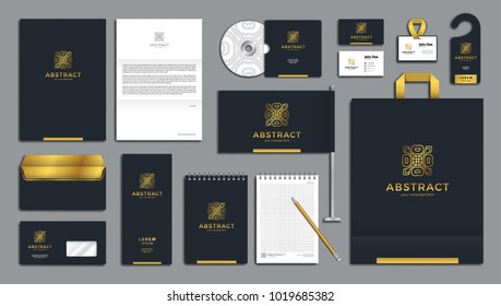 Corporate identity branding template. Vector company style for brandbook.