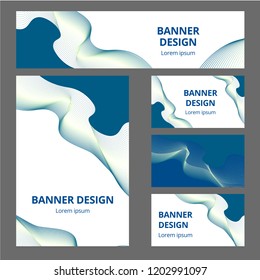 Corporate identity branding template. Vector stationery design. Blue background. Business documentation