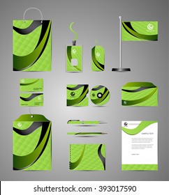 Corporate identity branding template. Vector stationery design Business documentation
