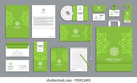 Corporate identity branding template. Vector company style for brandbook.