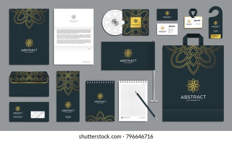 Corporate identity branding template. Vector company style for brandbook.