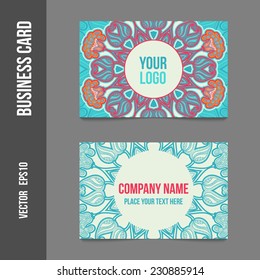 Corporate identity - business cards for company or event. Business stationery - vector template for print or web.