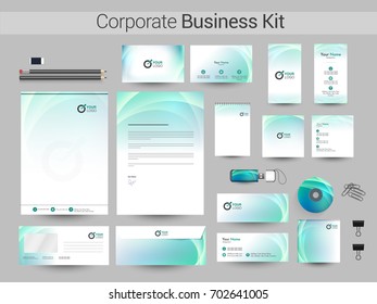 Corporate Identity or Business Kit including Letter Head, Business Card, Web Banner or Header, Notepad, CD, USB Flash Drive, Envelope design.