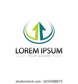 Design de logotipo de empresa de identidade corporativa com gráfico vetorial moderno para a identidade da marca