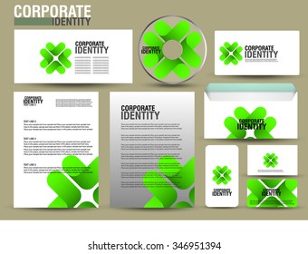 Corporate identity business set design. Abstract background Vector illustration.