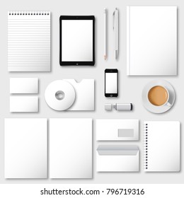 Corporate identity business set design.