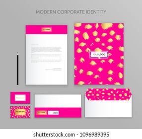 Corporate identity business set. Modern stationery template design. Documentation for business.