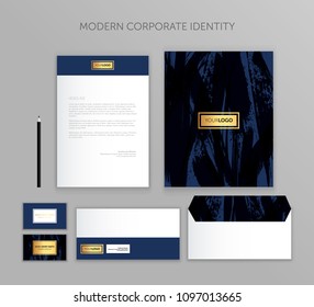 Corporate identity business set. Modern stationery template design. Documentation for business.