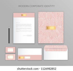 Corporate identity business set. Modern stationery template design. Documentation for business.