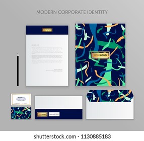 Corporate identity business set. Modern stationery template design. Documentation for business.