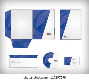 Corporate identity business set. Vector illustration.