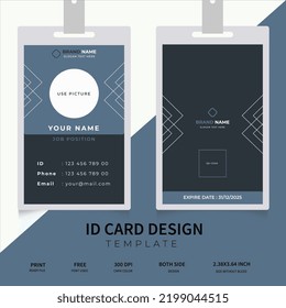 Corporate Identity Card Design Template 