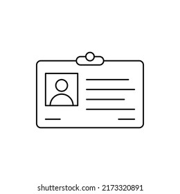 Corporate identity card icon vector