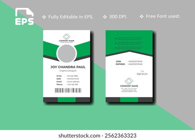 Corporate identity card template abstract design with print ready vector file.