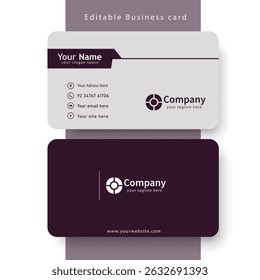 Corporate Identity Card Template – Modern Design with Digital QR Integration
