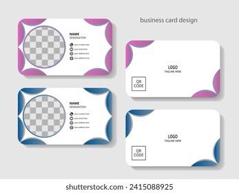 Corporate Identity Card Template in Vector Style: Modern, Creative, and Clean