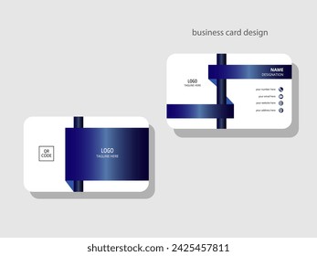 Corporate identity card template in vector format that is contemporary, artistic, and tidy.