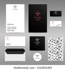 Corporate identity for a cheese producer. A cheese and wine farm. Polygraphy for a cheese shop.