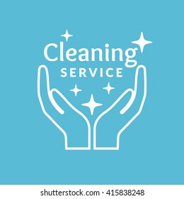 Corporate identity for company cleaning service. Elements for the brand.