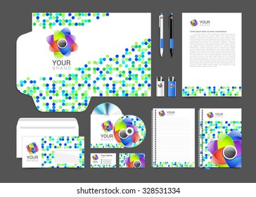 corporate identity creative color template design, business