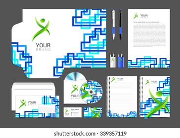 corporate identity creative people package template design.