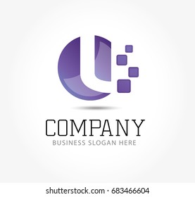  Corporate identity. Design elements. Abstract Vector Logo Design Template.