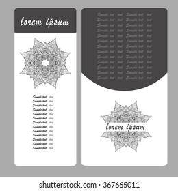 Corporate identity design. List of names.Vector illustration