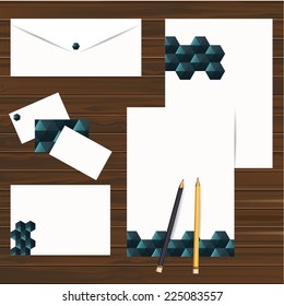 Corporate identity design set. Nautical.Vectoe.Eps 10.