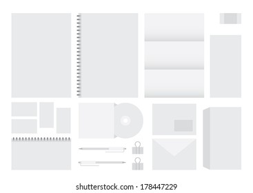 Corporate identity design template. Business kit. Vector illustration