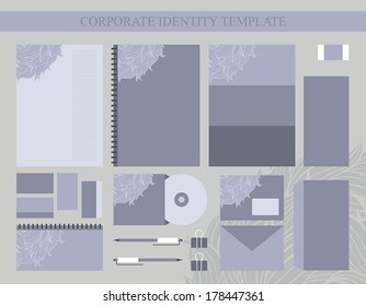 Corporate identity design template. Business kit. Vector illustration