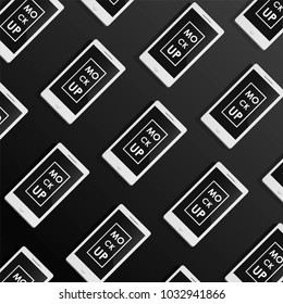 Corporate identity design template set. Mock-up phone. Vector concept