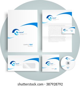 Corporate identity design template vision eye