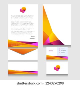 Corporate identity design vector
