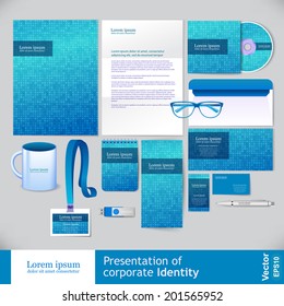 Corporate identity design vector