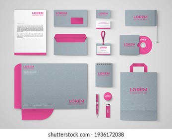 Corporate Identity Design. Vektorgrafik