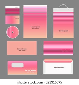 Corporate identity design. Vector illustration.