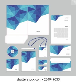 Corporate identity design vector - Stationery set design.