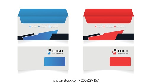 Sobre de identidad corporativa El diseño es un vector modificable 