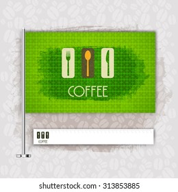 Corporate identity flag rule Menu Restaurant Organic Concept