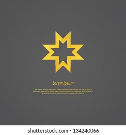 Corporate identity - four coupled letters M. Vector template in modern design with space for your text and images. Fresh, clean graphic. Elements for your website or presentation.