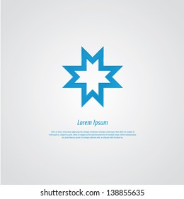 Corporate identity - four coupled letters M. Vector template in modern design with space for your text and images. Fresh, clean graphic. Elements for your website or presentation.