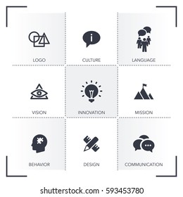 CORPORATE IDENTITY ICON SET